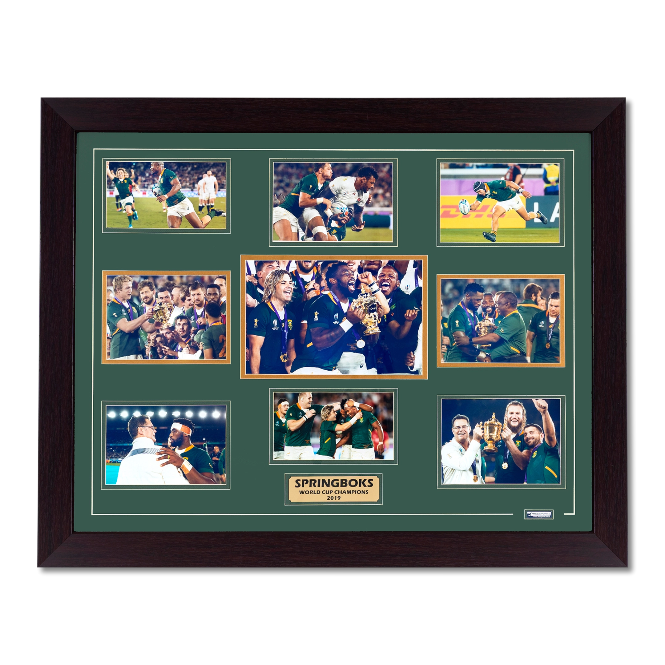 Framed Springboks Rugby World Cup 2019 champions photo collage