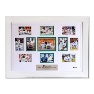 Framed Temba Bavuma signed Proteas World Test Championship collage